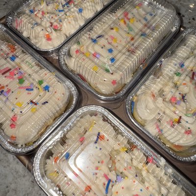 Birthday Confetti Mini Cakes