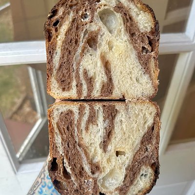 Chocolate Swirl Sourdough Loaf