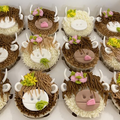1 Dozen Vanilla Highland Cows