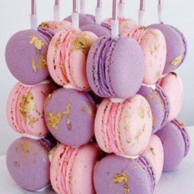 Cubed Macaron Cake (27)