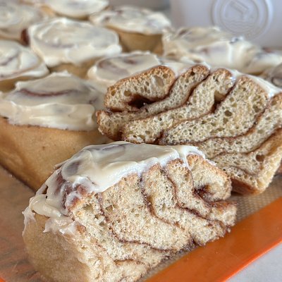 Fresh-milled Whole Grain Sourdough Cinnamon Rolls (Pkg 4)