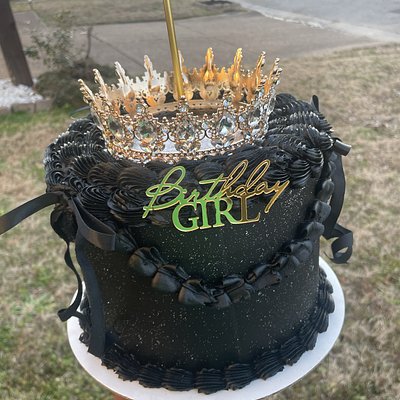 Make A Wish Glitter Cake /with Crown 
