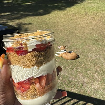 Strawberry Cheesecake Jars
