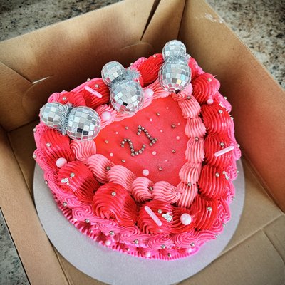 Vintage Heart Shaped Cake