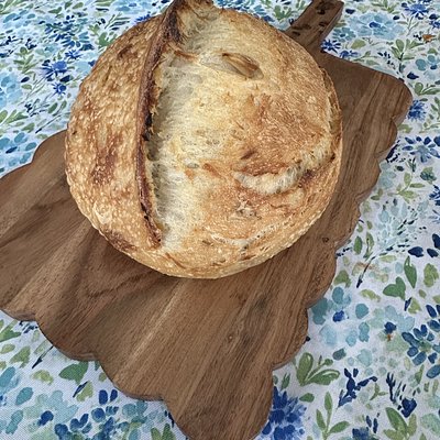 Roasted Garlic Sourdough Round