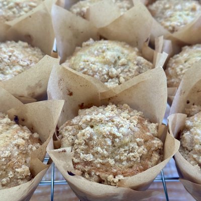 Peach Crumb Muffins (Minimum Order Of 4)