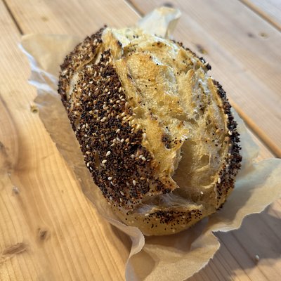 Everything But The Bagel Sourdough Loaf (vegan)