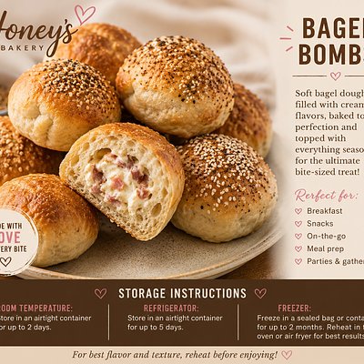 Stuffed Bagel Bombs 