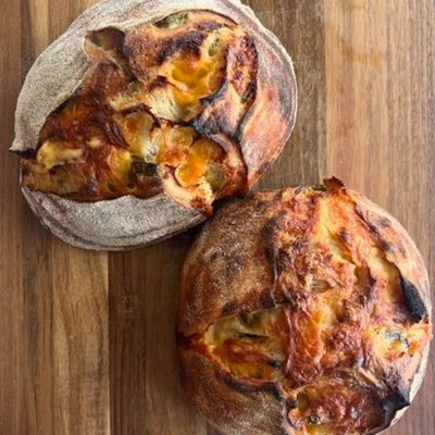 Jalapeño Cheddar Sourdough Boule