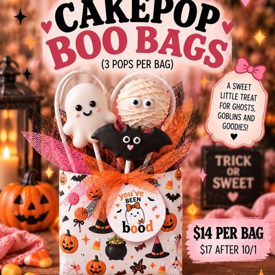 Cake Pop Boo Bags 