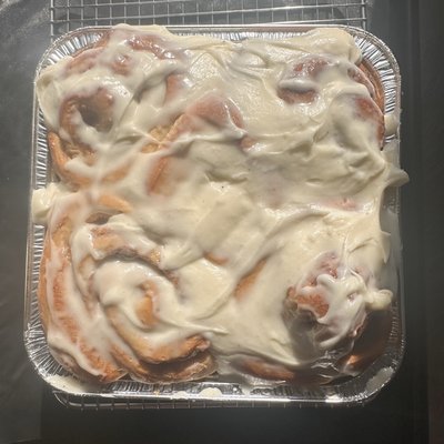 Sourdough Cinnamon Rolls 8”x8” W Cream Cheese Frosting