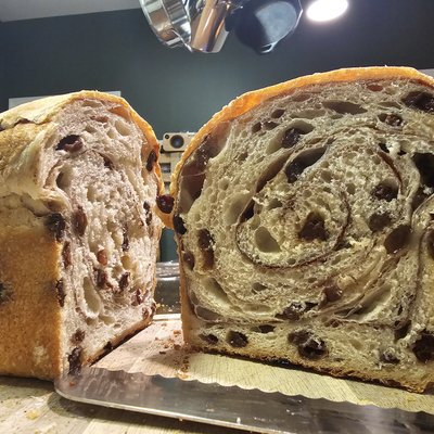 Cinnamon Raisin Sandwich Bread
