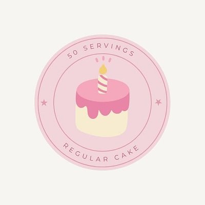 50 Servings Cakes