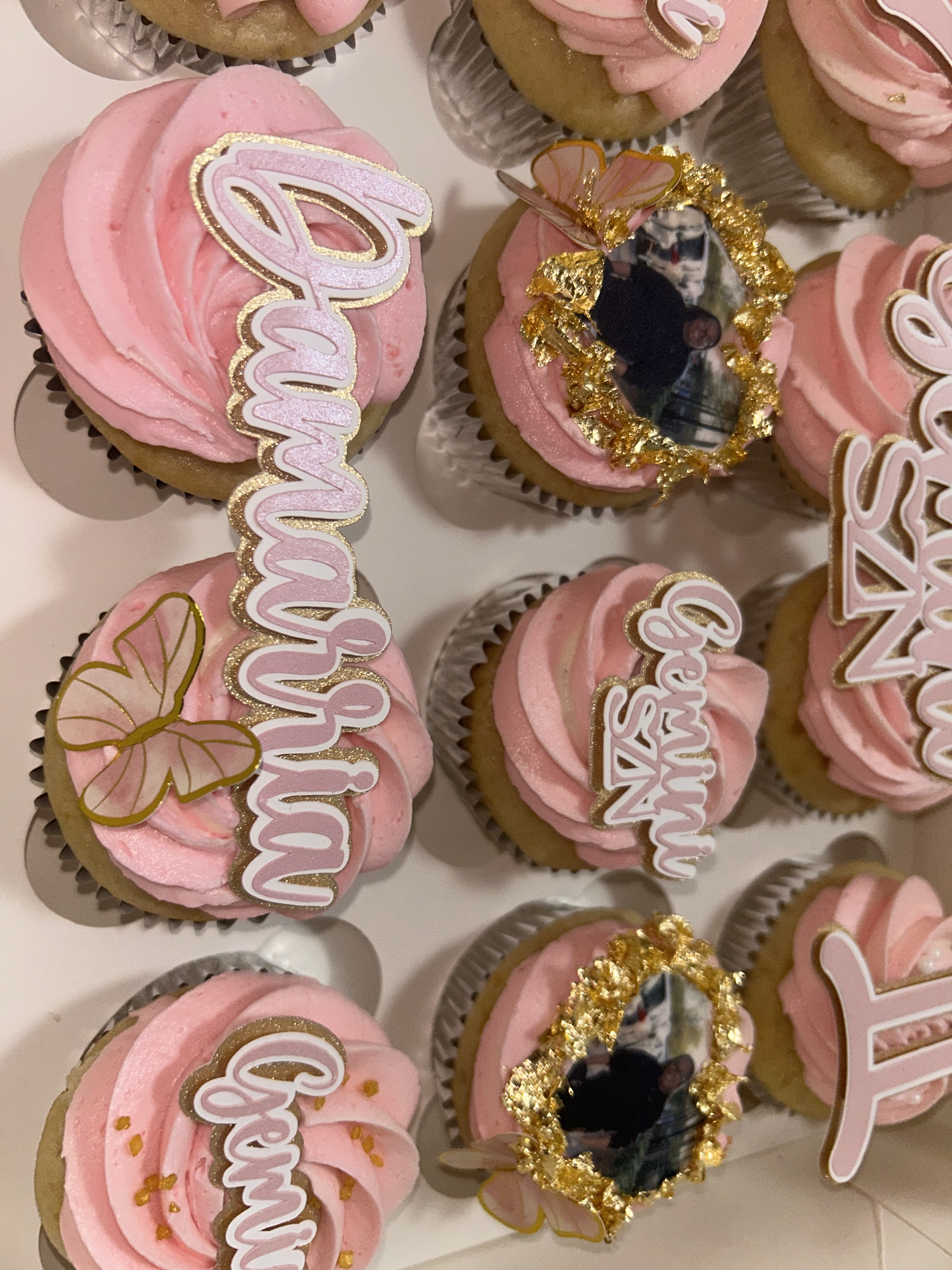 12 Count Cupcakes Custom With Toppers 