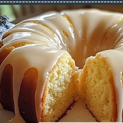 Vanilla Pound Cake With Cream Cheese Icing