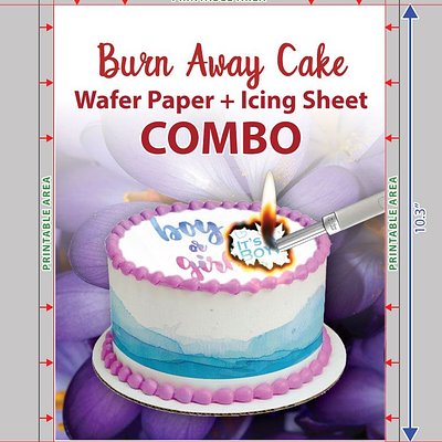  Edible Print – Burn Away Cake Combo