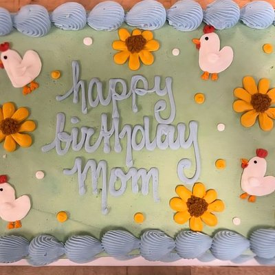 1/4th Sheet Custom Cake