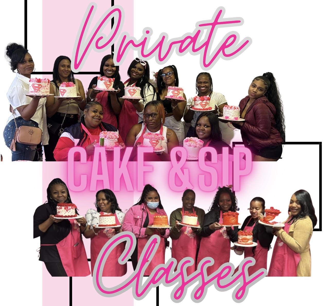 Private Group Cake & Sip Class