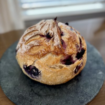 Blueberry Lemon Sourdough Loaf