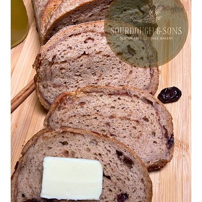Cinnamon Raisin Sourdough Loaf, EF, DF