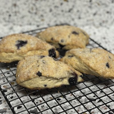Blueberry Sourdough Scones