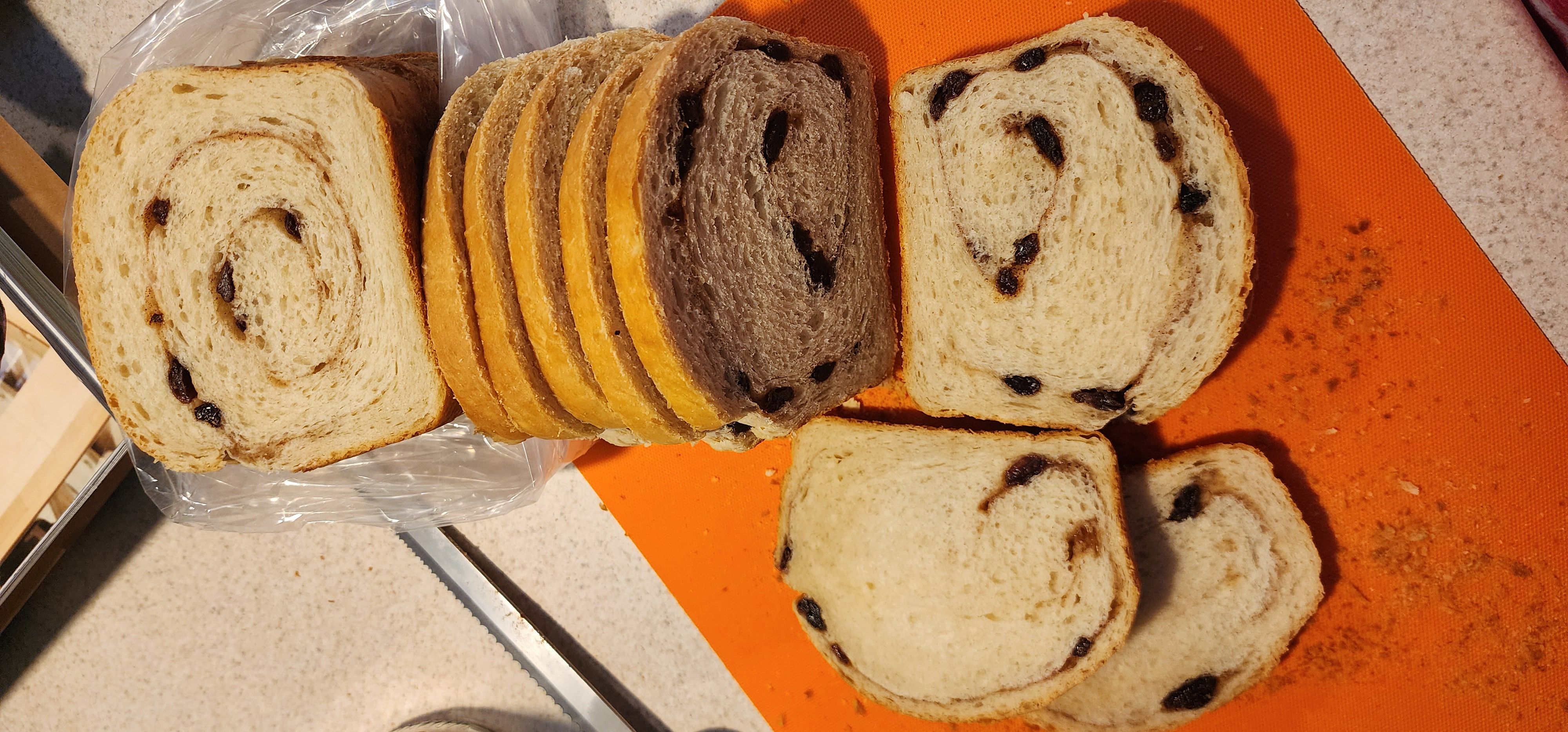 Regular Size Sourdough Cinnamon Raisin Sandwich Bread
