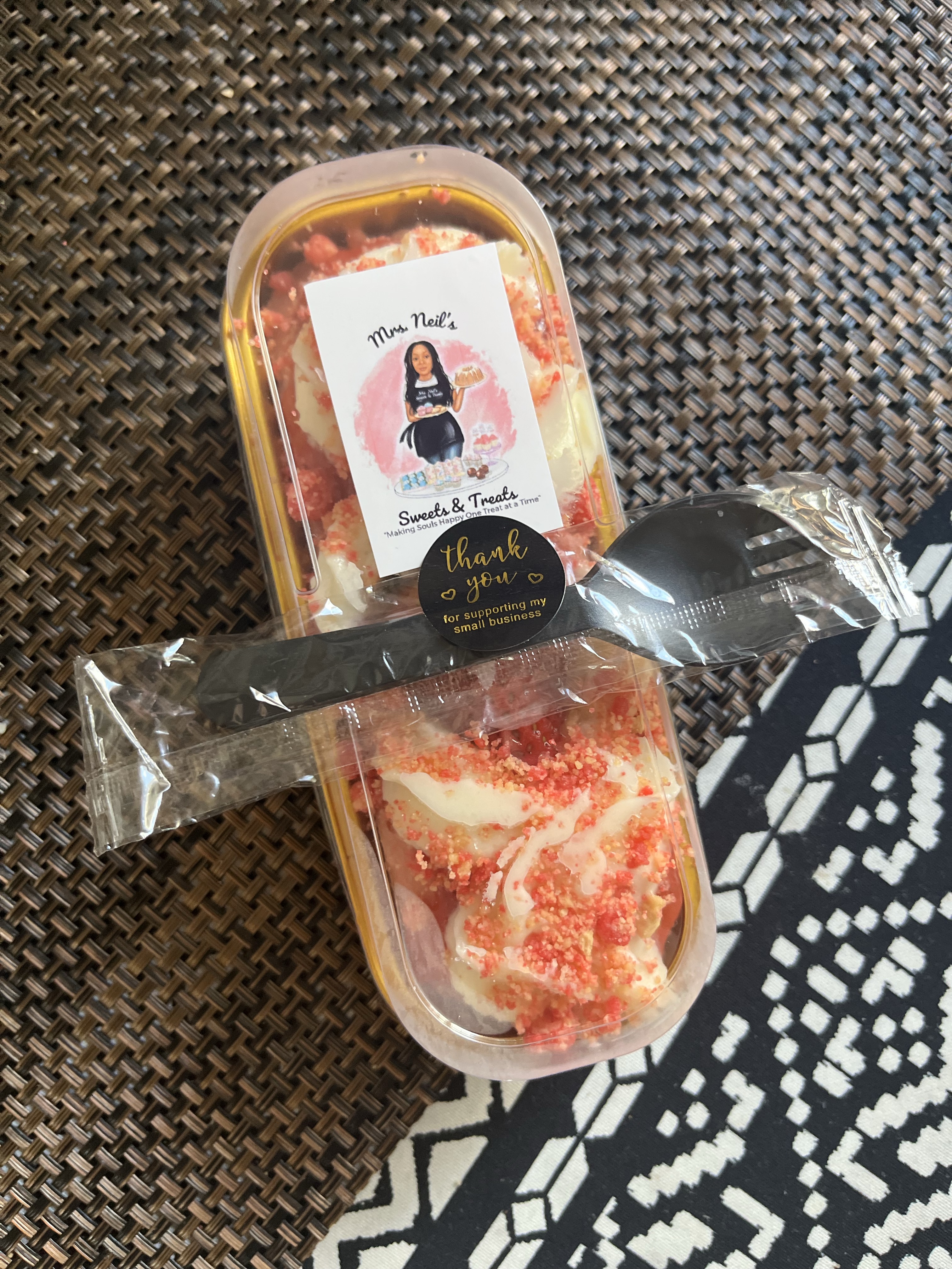 Strawberry Crunch Mini Loaf Cake