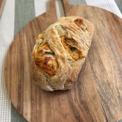 Cheddar & Jalapeño Sourdough Loaf