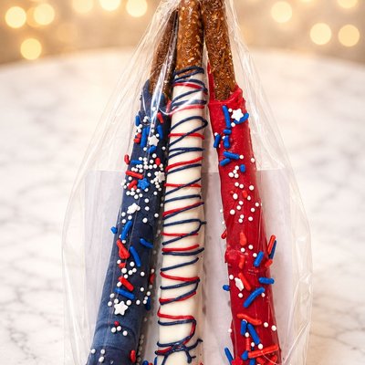 Dipped Pretzel Rods