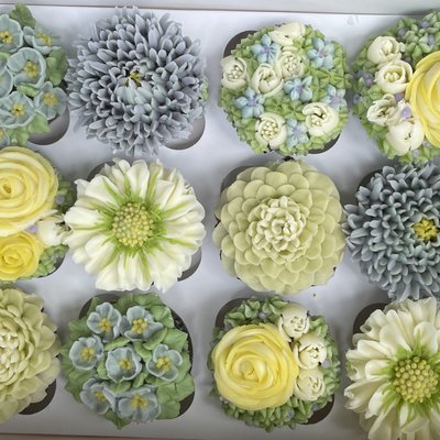 Floral Cupcakes - Box Of 12
