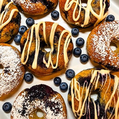 Dozen Baked Blueberry Donuts 