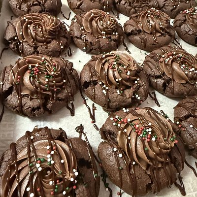Chocolate Fudge Cookies 