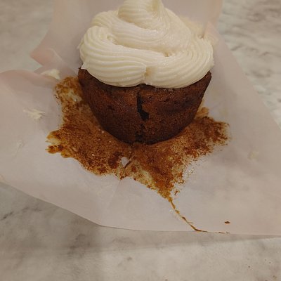 Carrot Cake Muffins W/Cream Cheese Frosting 
