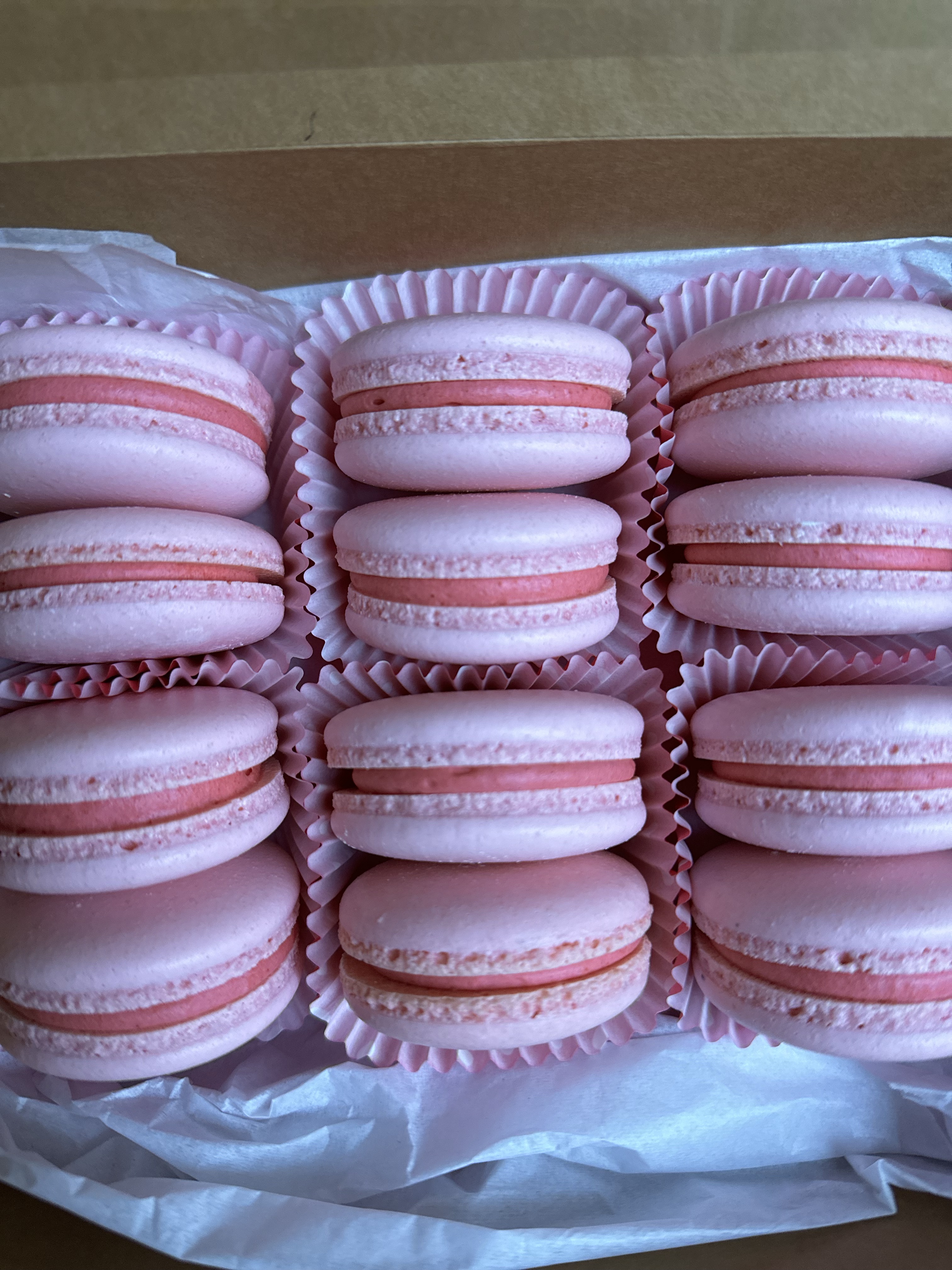 Strawberry Cheesecake Macarons