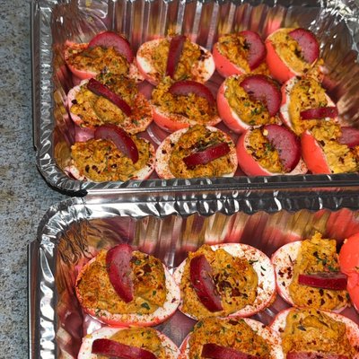 “Spicy Bowl” Deviled Eggs