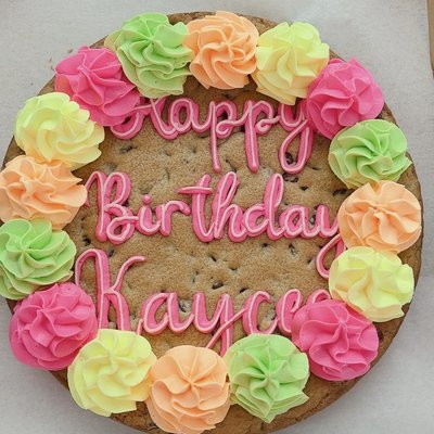 10” single layer Cookie Cake