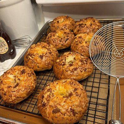 Bacon Cheddar Bagels