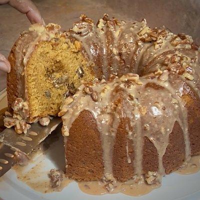 Sweet Potato Pecan Pound Cake