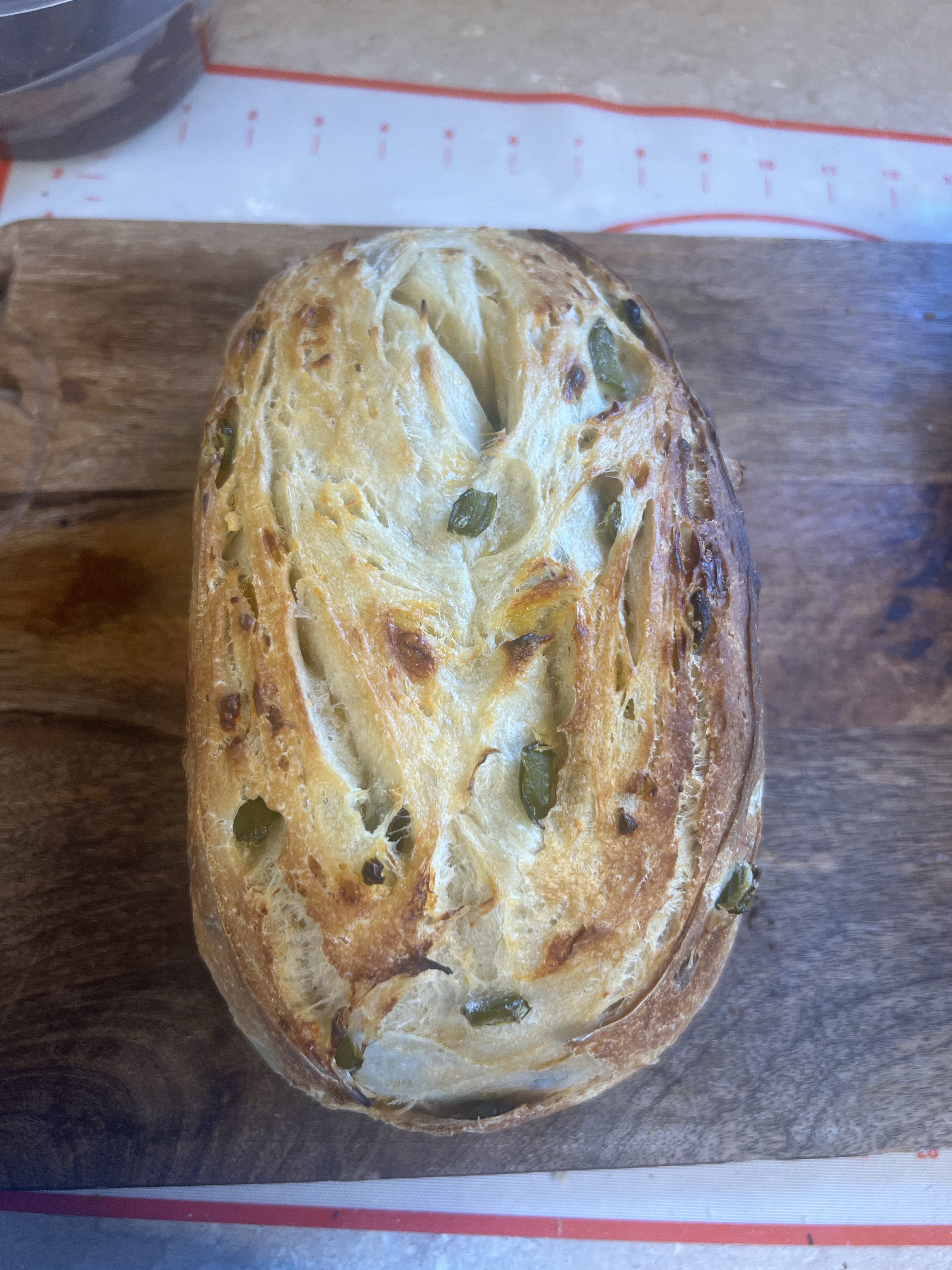 Jalapeno Cheddar Sourdough Loaf