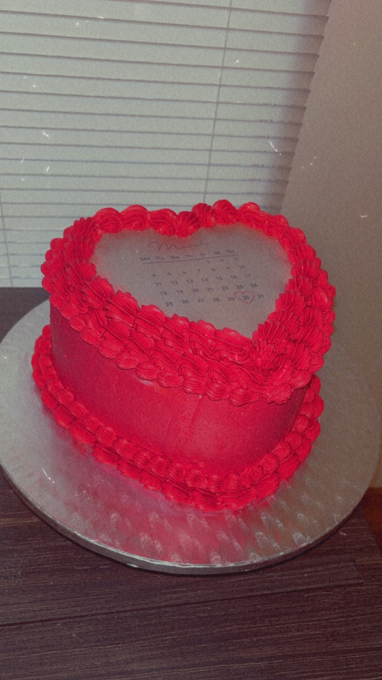 Heart Shaped Burnaway Cakes
