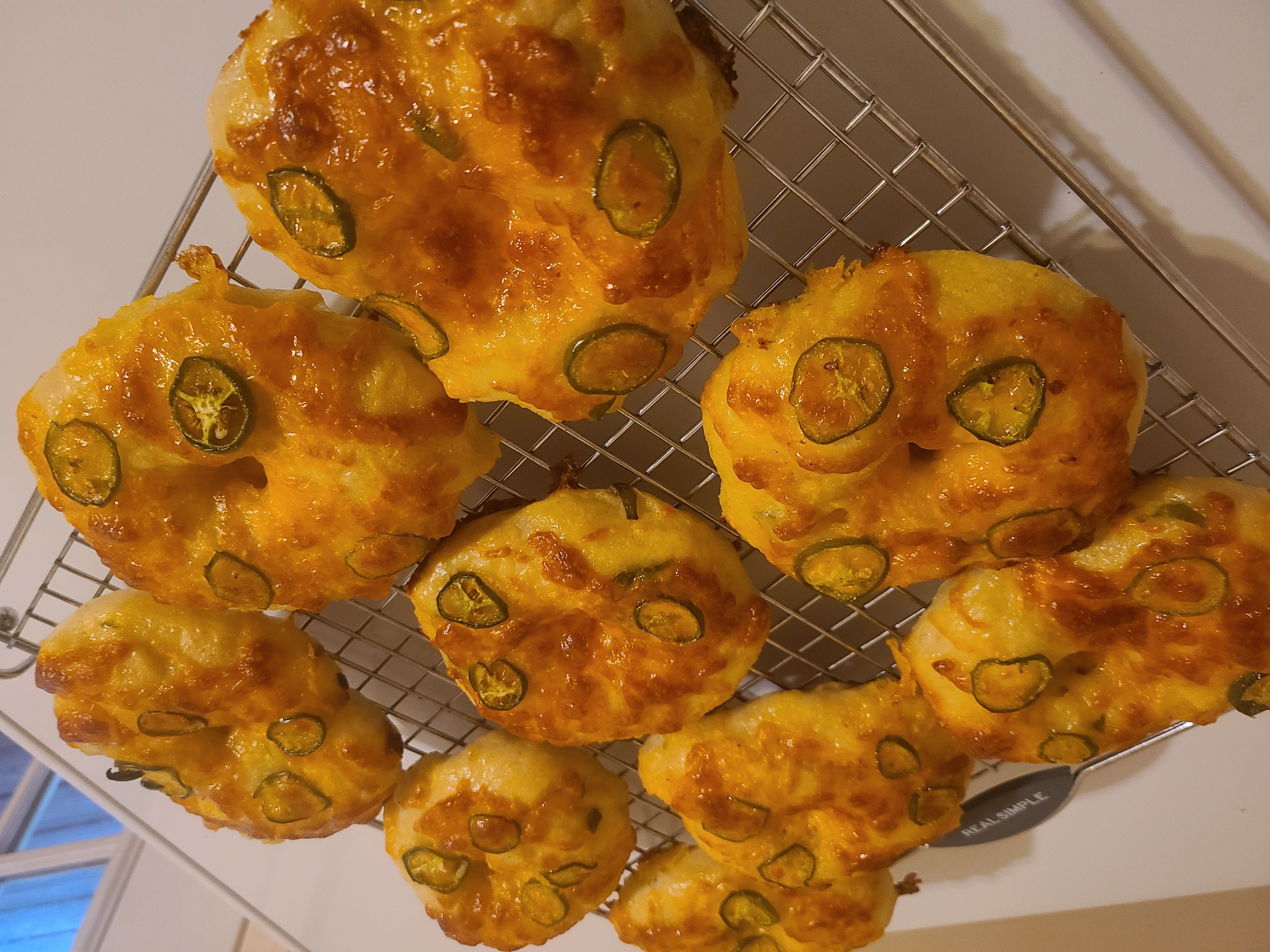 Jalapeño Cheddar Sourdough Bagels