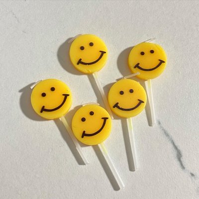 Smiley Candles (1 Each)