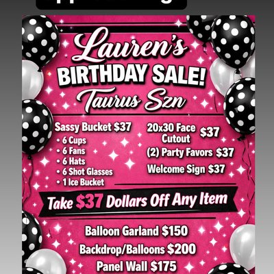 Lauren Taurus Birthday Deal 