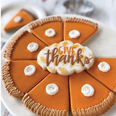 Holiday PUMPKIN PIE COOKIE SET