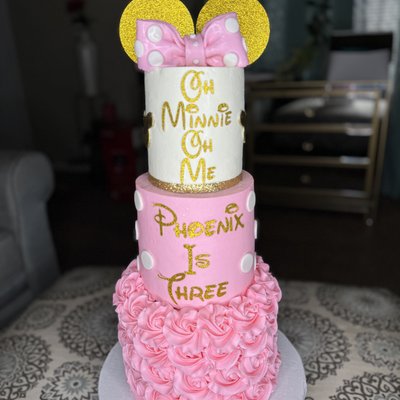 3 Tier Custom Cake (8+6+4 Inch) 
