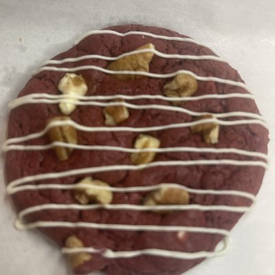 Red Velvet Cookies With Pecans