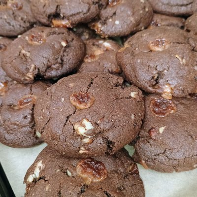 Chocolate Turtle Cookies (Gluten-free) 1 Dozen
