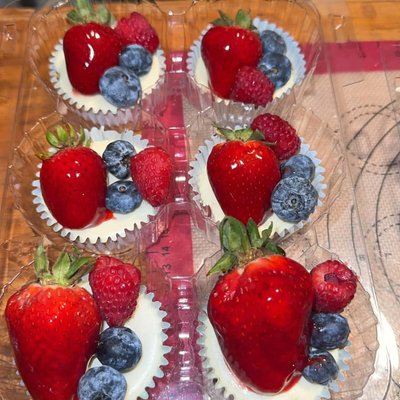 Very Berry Mini Cheesecakes