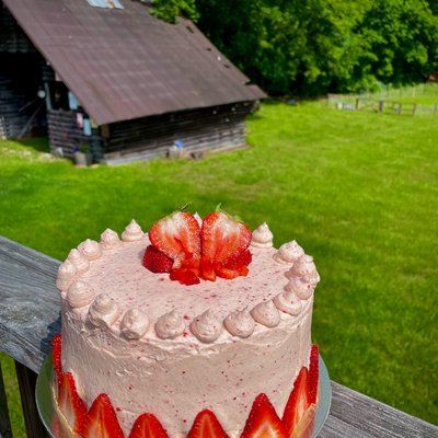 Custom 2 Layer 8” Vanilla Round Cake