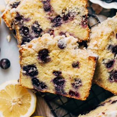 Blueberry Lemon Crumble Slice /loaf 